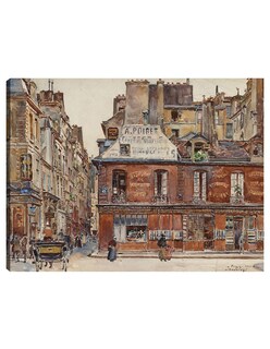 Foto 1 | Foto 1 | Cuadro Decorativo - Calle Sauval, Vista Desde La Calle Saint-honoré- Frédéric Houbron - 69x92 - Impresión En Lienzo - Fatj