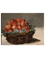 Cuadro Decorativo - Fresas (hacia 1882)- Edouard Manet - Fotografía - 69x92 - Impresión En Lienzo - Fine Art Tj
