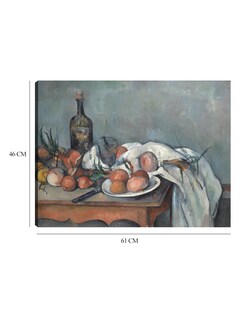 Foto 6 | Foto 6 | Cuadro Decorativo - Naturaleza Muerta Con Cebollas (1896 - 1898)- Paul Cézanne - 46x61 - Impresión En Lienzo - Fatj