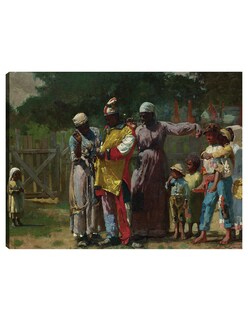 Foto 1 | Foto 1 | Cuadro Decorativo - Vestirse Para El Carnaval (1877)- Winslow Homer - Fotografía - 28x36 - Impresión En Lienzo - Fine Art Tj