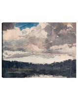 Cuadro Decorativo - El Barco Solitario, North Woods Club, Adirondacks (1892)- Winslow Homer - 46x61 - Impresión En Lienzo - Fatj