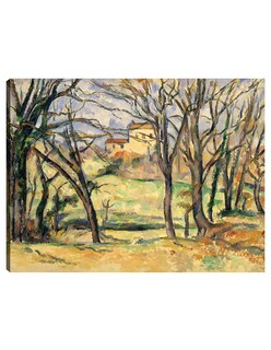 Foto 1 | Foto 1 | Cuadro Decorativo - Árboles Y Casas Cerca Del Jas De Bouffan (1885-1886)- Paul Cézanne - 77x102 - Impresión En Lienzo - Fatj