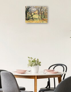 Foto 2 | Foto 2 | Cuadro Decorativo - Árboles Y Casas Cerca Del Jas De Bouffan (1885-1886)- Paul Cézanne - 77x102 - Impresión En Lienzo - Fatj