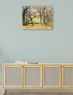 Foto 4 | Foto 4 | Cuadro Decorativo - Árboles Y Casas Cerca Del Jas De Bouffan (1885-1886)- Paul Cézanne - 77x102 - Impresión En Lienzo - Fatj
