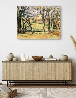 Foto 5 | Foto 5 | Cuadro Decorativo - Árboles Y Casas Cerca Del Jas De Bouffan (1885-1886)- Paul Cézanne - 77x102 - Impresión En Lienzo - Fatj