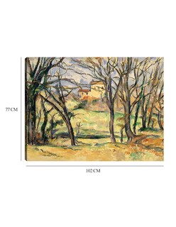 Foto 6 | Foto 6 | Cuadro Decorativo - Árboles Y Casas Cerca Del Jas De Bouffan (1885-1886)- Paul Cézanne - 77x102 - Impresión En Lienzo - Fatj