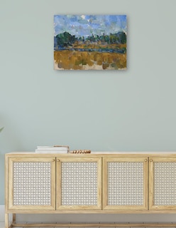 Foto 4 | Foto 4 | Cuadro Decorativo - Orillas De Un Río (1904)- Paul Cézanne - Fotografía - 69x92 - Impresión En Lienzo - Fine Art Tj