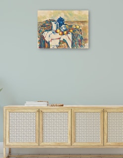 Foto 4 | Foto 4 | Cuadro Decorativo - Naturaleza Muerta Con Olla Azul (alrededor De 1900-1906)- Paul Cézanne - 77x102 - Impresión En Lienzo - Fatj