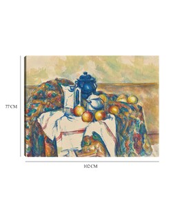 Foto 6 | Foto 6 | Cuadro Decorativo - Naturaleza Muerta Con Olla Azul (alrededor De 1900-1906)- Paul Cézanne - 77x102 - Impresión En Lienzo - Fatj