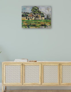 Foto 4 | Foto 4 | Cuadro Decorativo - Orillas Del Marne (hacia 1888)- Paul Cézanne - Fotografía - 69x92 - Impresión En Lienzo - Fine Art Tj