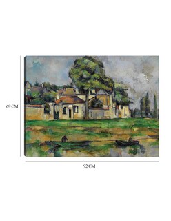 Foto 6 | Foto 6 | Cuadro Decorativo - Orillas Del Marne (hacia 1888)- Paul Cézanne - Fotografía - 69x92 - Impresión En Lienzo - Fine Art Tj