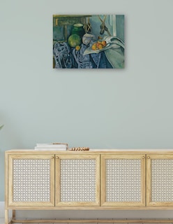 Foto 4 | Foto 4 | Cuadro Decorativo - Naturaleza Muerta Con Tarro De Jengibre Y Berenjenas - Paul Cézanne - 46x61 - Impresión En Lienzo - Fatj