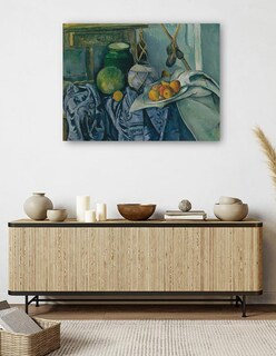 Foto 5 | Foto 5 | Cuadro Decorativo - Naturaleza Muerta Con Tarro De Jengibre Y Berenjenas - Paul Cézanne - 46x61 - Impresión En Lienzo - Fatj