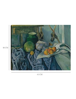 Foto 6 | Foto 6 | Cuadro Decorativo - Naturaleza Muerta Con Tarro De Jengibre Y Berenjenas - Paul Cézanne - 46x61 - Impresión En Lienzo - Fatj