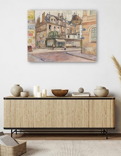 Foto 5 | Foto 5 | Cuadro Decorativo - Esquina De La Rue Mabillon Y La Rue Clément- Frédéric Houbron - 28x36 - Impresión En Lienzo - Fatj