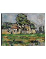 Cuadro Decorativo - Orillas Del Marne (hacia 1888)- Paul Cézanne - Fotografía - 28x36 - Impresión En Lienzo - Fine Art Tj