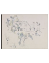 Cuadro Decorativo - Vista Del Château Noir (hacia 1887 - 1890)- Paul Cézanne - 46x61 - Impresión En Lienzo - Fatj