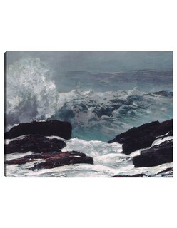 Foto 1 | Foto 1 | Cuadro Decorativo - Costa De Maine (1896)- Winslow Homer - Fotografía - 46x61 - Impresión En Lienzo - Fine Art Tj
