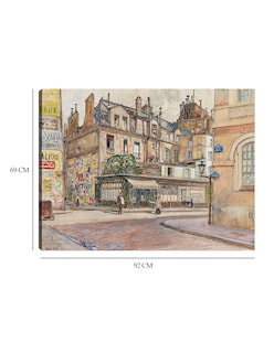 Foto 6 | Foto 6 | Cuadro Decorativo - Esquina De La Rue Mabillon Y La Rue Clément- Frédéric Houbron - 69x92 - Impresión En Lienzo - Fatj