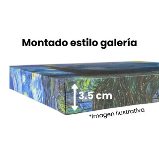 Foto 3 | Foto 3 | Cuadro Decorativo Animales Leones 143cm X 89cm Tela Brillante Marco Madera