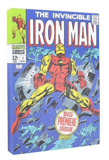 Foto 2 | Foto 2 | Lienzo Decorativo Marvel Comic Cover Invincible Iron Man #1 - Venta Internacional.