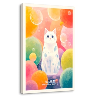 Foto 1 | Foto 1 | Cuadro Decorativo Canvas Gato Fantasía 80x120
