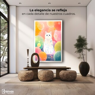 Foto 2 | Foto 2 | Cuadro Decorativo Canvas Gato Fantasía 80x120