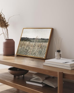 Foto 2 | Foto 2 | Lienzo Enmarcado Para Pared En Simsea Vintage Champ Fleuri 30 X 40 Cm - Venta Internacional.