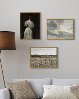 Foto 3 | Foto 3 | Lienzo Enmarcado Para Pared En Simsea Vintage Champ Fleuri 30 X 40 Cm - Venta Internacional.