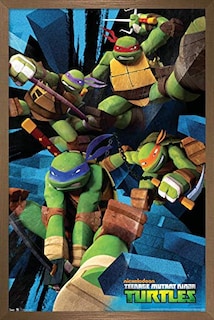 Foto 1 | Foto 1 | Venta Internacional - Póster Enmarcado Trends International Nickelodeon Tortugas Ninja