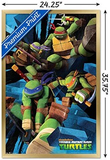 Foto 3 | Foto 3 | Venta Internacional - Póster Enmarcado Trends International Nickelodeon Tortugas Ninja
