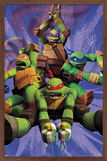 Foto 1 | Foto 1 | Venta Internacional - Póster Enmarcado Trends International Nickelodeon Tortugas Ninja
