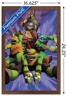 Foto 3 | Foto 3 | Venta Internacional - Póster Enmarcado Trends International Nickelodeon Tmnt