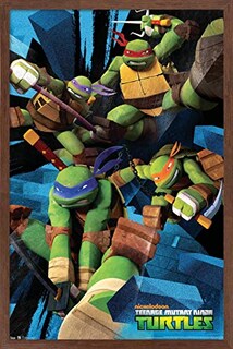 Foto 1 | Foto 1 | Venta Internacional - Póster Enmarcado Trends International Nickelodeon Tmnt