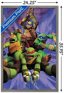 Foto 3 | Foto 3 | Venta Internacional - Póster Enmarcado Trends International Nickelodeon Tortugas Ninja