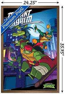 Foto 3 | Foto 3 | Venta Internacional - Póster Enmarcado Trends International Nickelodeon Tortugas Ninja