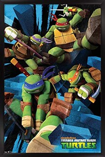 Foto 1 | Foto 1 | Venta Internacional - Póster Enmarcado Trends International Nickelodeon Tortugas Ninja