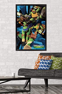 Foto 2 | Foto 2 | Venta Internacional - Póster Enmarcado Trends International Nickelodeon Tortugas Ninja