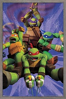 Foto 1 | Foto 1 | Venta Internacional - Póster Enmarcado Trends International Nickelodeon Tortugas Ninja