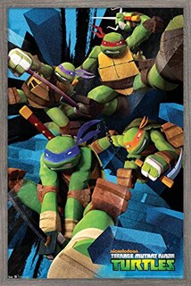 Foto 1 | Foto 1 | Venta Internacional - Póster Enmarcado Trends International Nickelodeon TMNT