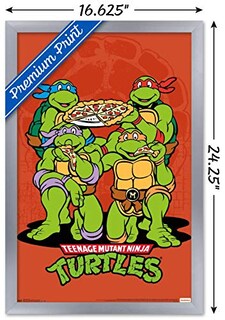 Foto 3 | Foto 3 | Venta Internacional - Póster Enmarcado Trends International Nickelodeon TMNT