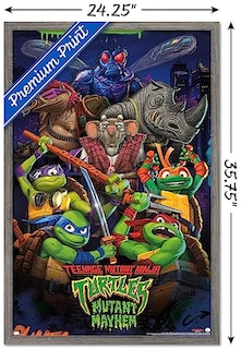 Foto 3 | Foto 3 | Venta Internacional - Póster Enmarcado Trends International Teenage Mutant Ninja Turt