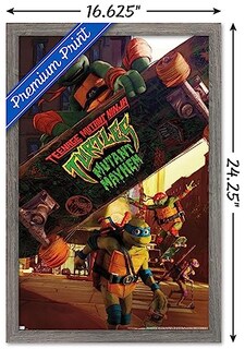 Foto 3 | Foto 3 | Venta Internacional - Póster Enmarcado Trends International Teenage Mutant Ninja Turt