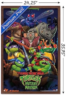 Foto 3 | Foto 3 | Venta Internacional - Póster Enmarcado Trends International Teenage Mutant Ninja Turt