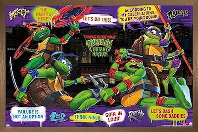 Foto 1 | Foto 1 | Venta Internacional - Póster Enmarcado Trends International Teenage Mutant Ninja Turt