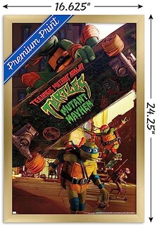 Foto 3 | Foto 3 | Venta Internacional - Póster Enmarcado Trends International Teenage Mutant Ninja Turt