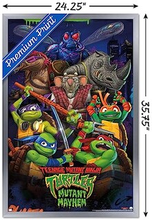 Foto 3 | Foto 3 | Venta Internacional - Póster Enmarcado Trends International Teenage Mutant Ninja Turt