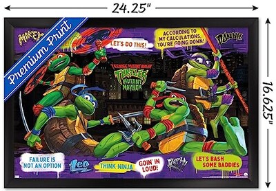 Foto 3 | Foto 3 | Venta Internacional - Póster Enmarcado Trends International Teenage Mutant Ninja Turt