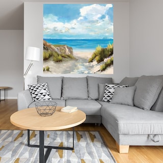Foto 4 | Foto 4 | Cuadro Decorativo Fine Art TJ 'Arena y Mar' de Carson Lyons 82 x 82 cm