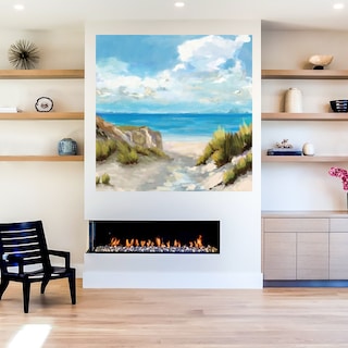 Foto 5 | Foto 5 | Cuadro Decorativo Fine Art TJ 'Arena y Mar' de Carson Lyons 82 x 82 cm